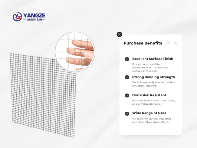 galvanised welded wire mesh roll